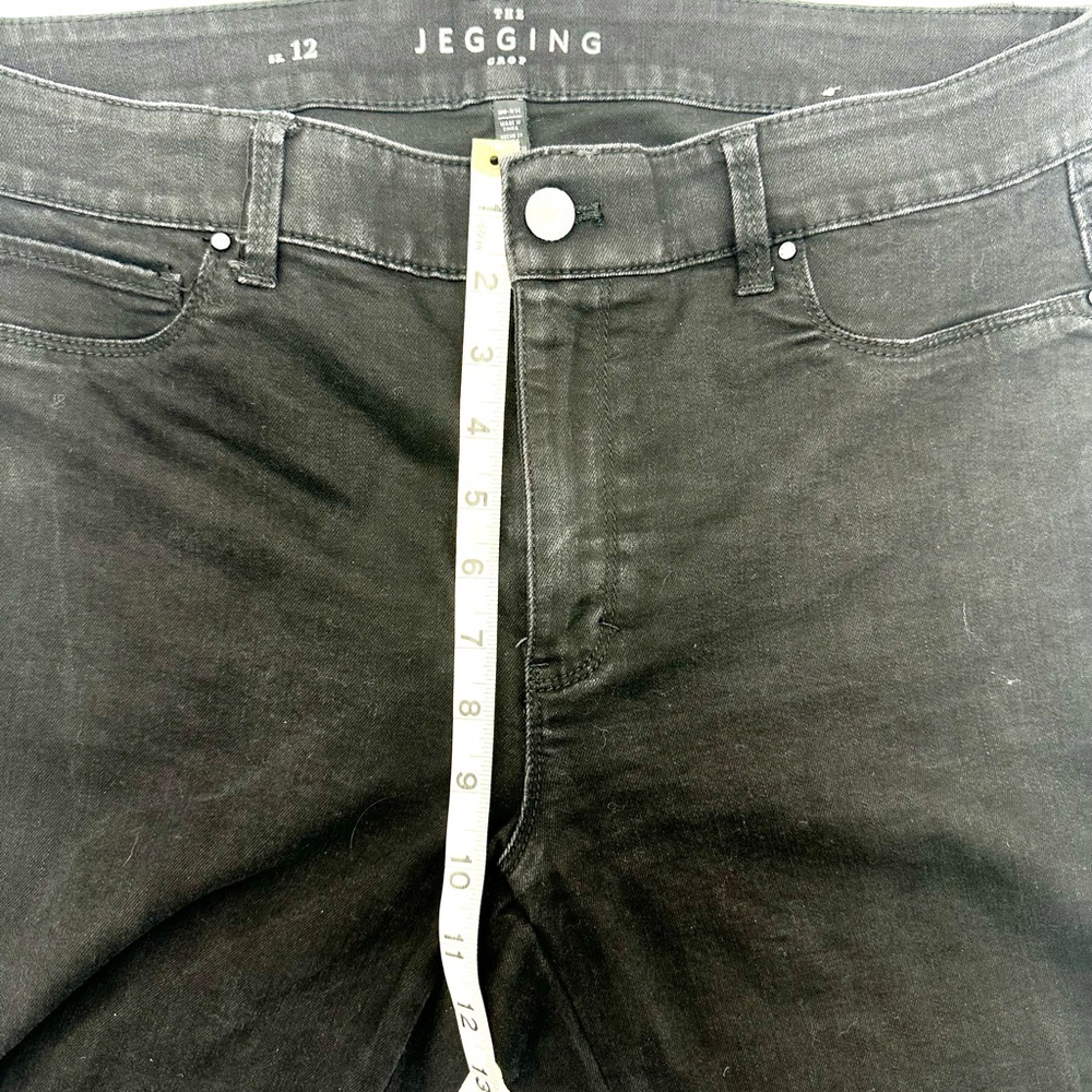 White House Black Market Crop Black Jegging Jeans 12 Women’s - Picture 6 of 6